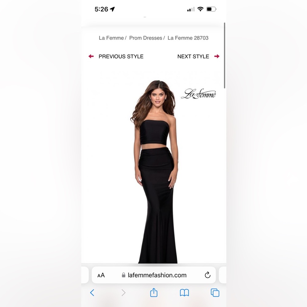 LA FEMME 28703 DRESS size 0 NWT